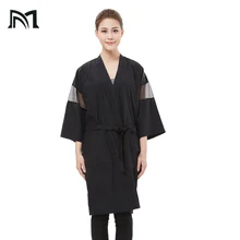 Старший окрашивание волос и Водонепроницаемый Костюмы для клиентов в парикмахерской чистая и одежда с длинным рукавом парикмахерские принадлежности A13