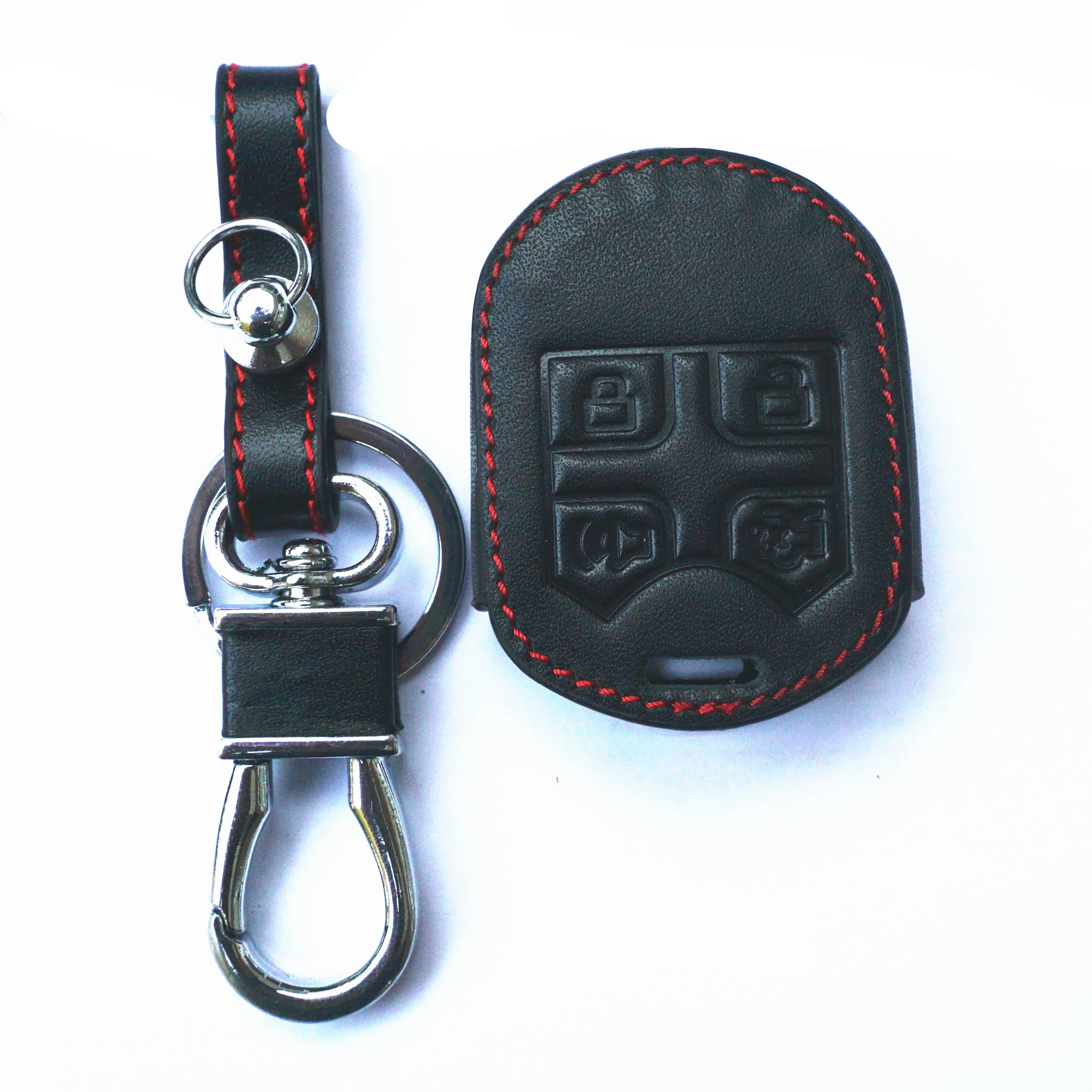 WFMJ 2Pcs Black Silicone Smart 5 Buttons Remote Key Case Chain Cover Bag for Ford Fusion Mustang F-150 F-450 Edge Explorer F-550