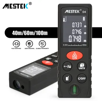 

MESTEK Laser Distance Meter 40m 60m 100m Rangefinder Trena Laser Tape Range Finder Build Measure Device Ruler Test Tool