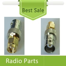 10X SMA мужской золотой тон к серебряному тону BNC Гнездовой разъем прямой RF адаптер