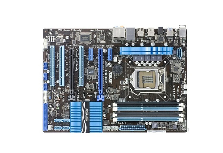 Asus P8B75-V настольная материнская плата B75 Socket LGA 1155 i3 i5 i7 DDR3 32G uATX UEFI биос оригинальная б/у материнская плата в продаже