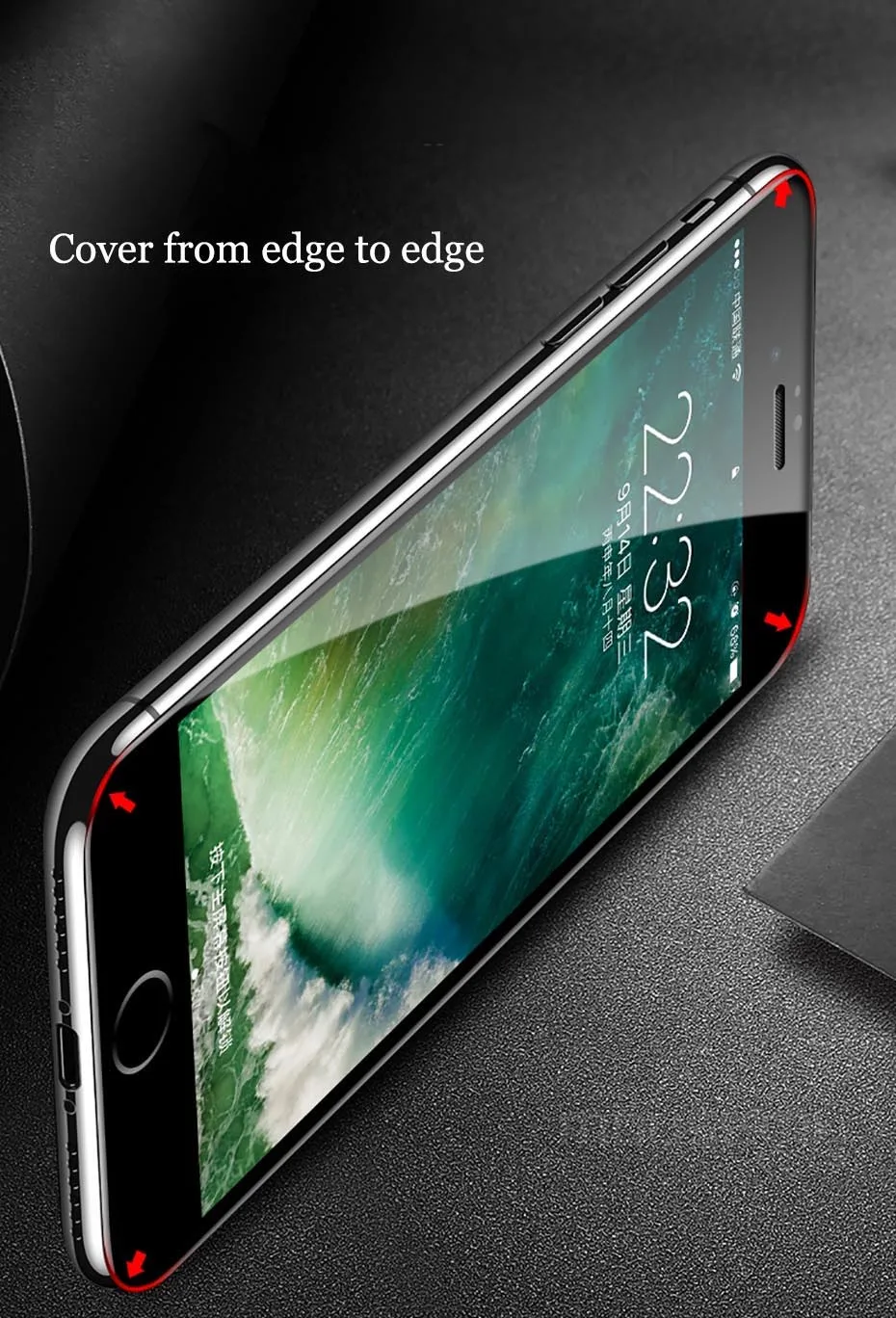 MOUSEMI Protective Glass On the For iPhone 6 6S Plus Tempered Screen Protector 5D Curved Edge Full Glass For iPhone 6 8 7 X Film (3)