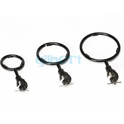 

45/65/85mm Inner Diameter Lab Iron Support Stand Ring Burner With Clamp