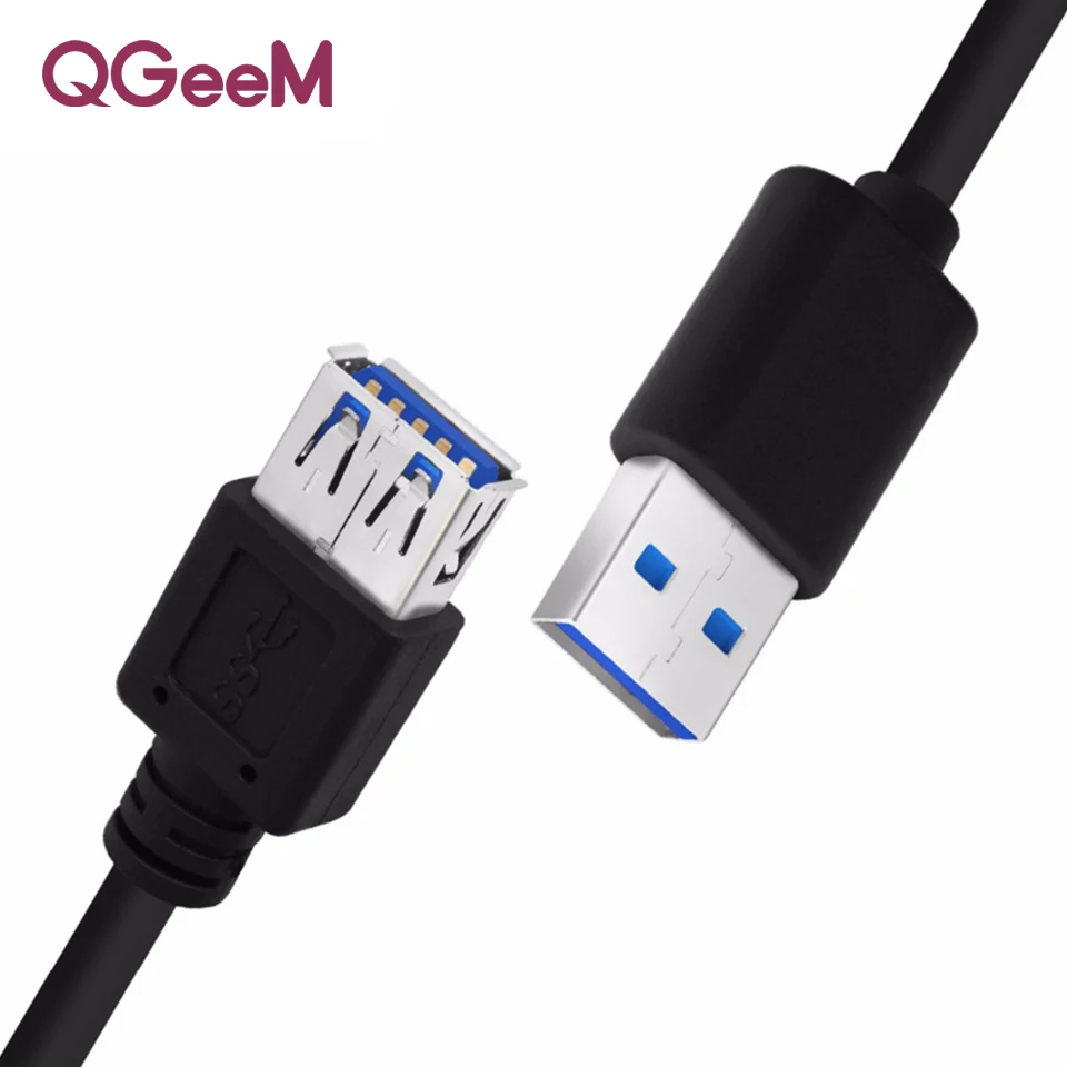 

QGeeM USB 3.0 Extension Cable Male to Female USB3.0 Cable Extension Male Female For Computer Samsung Flash Drive Hdd