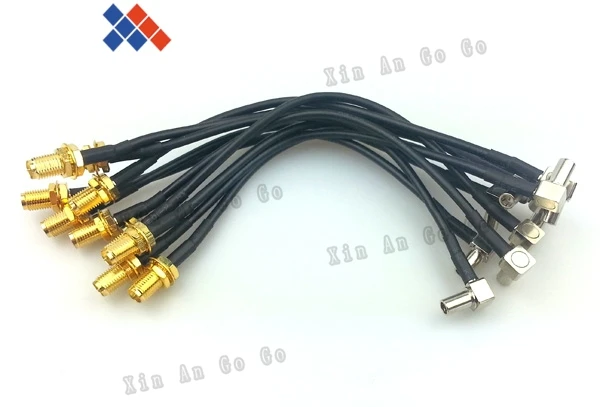 Extension cord cable RP-SMA female to MS147 Plug right angle connector pigtail RG174 15cm | Обустройство дома