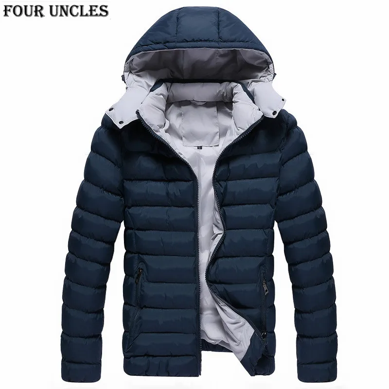 Big Size XXXL Men Jackets Coats 80% Cotton Mens Thickening Overcoats ...