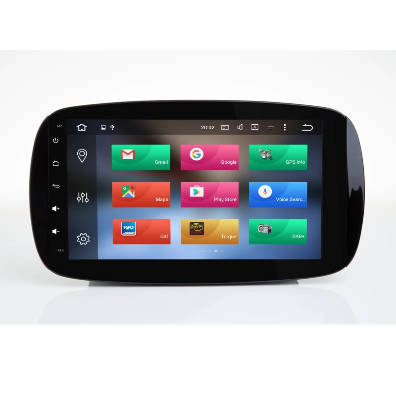 For Mercedes Benz Smart Qcta 8 core RAM 4G ROM 32G DSP IPS Android 10 Car Radio player GPS Stereo audio 4G WIFI mirror link