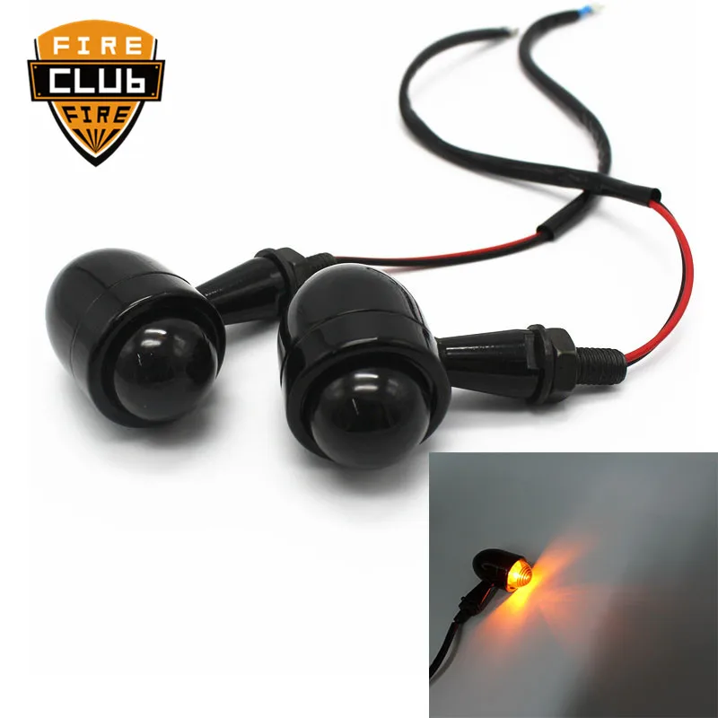 

Universal Vintage calssic custom LED turn signal light Cornering lamp turn light steering lamp direction indicator Motorcycle