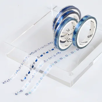 

5pcs/set Lovely Decoration Bronzing Tape Cute Candy Color Masking Tape Kawaii Tape Set Diy School Supplies