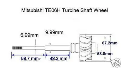 Комплект прокладок турбины производства компании kinugawa колеса для Mitsubishi TE06H TD06SH 25