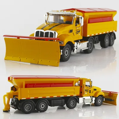 

Die Cast + ABS Car Models Toys for Chldren 1:50 Alloy Auto Vehicle Mobile Engineering Car Winter Service Snow Clearer Truck mkd3