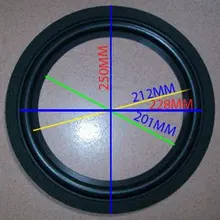 Комплект из 2 предметов, 10 дюймов 1" НЧ-динамик громкое Динамик с пенным окружением 201 мм L1: 212 мм L2: 228 мм 250 мм