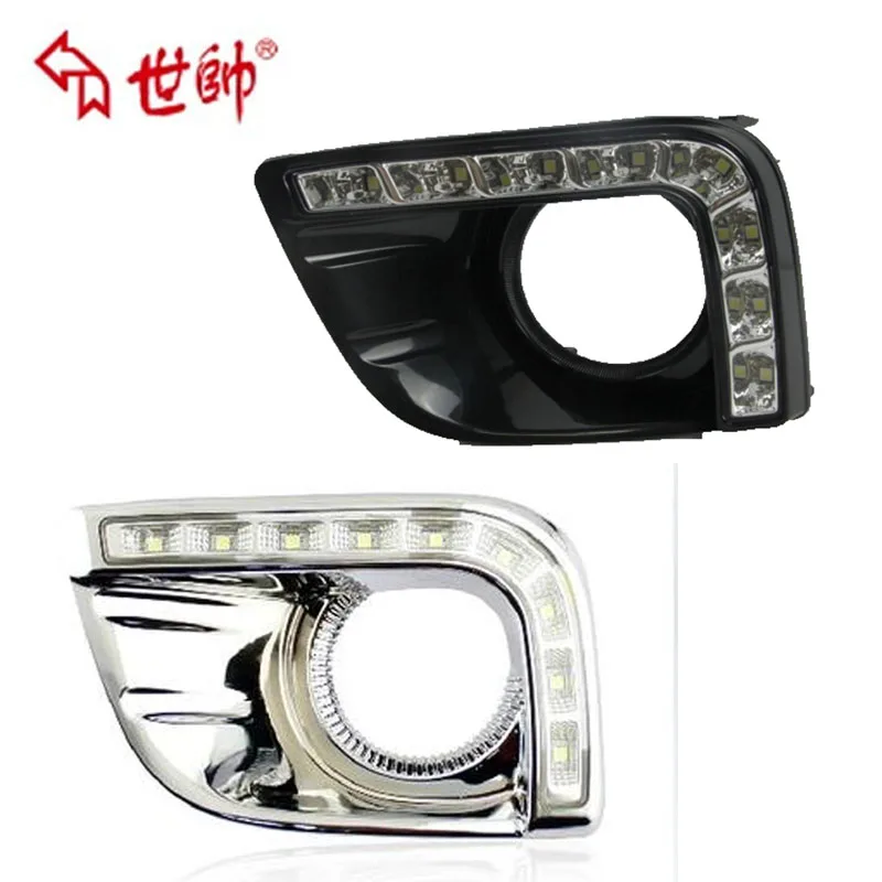 Buy 12v CAR LED DRL Daytime Running Light with fog