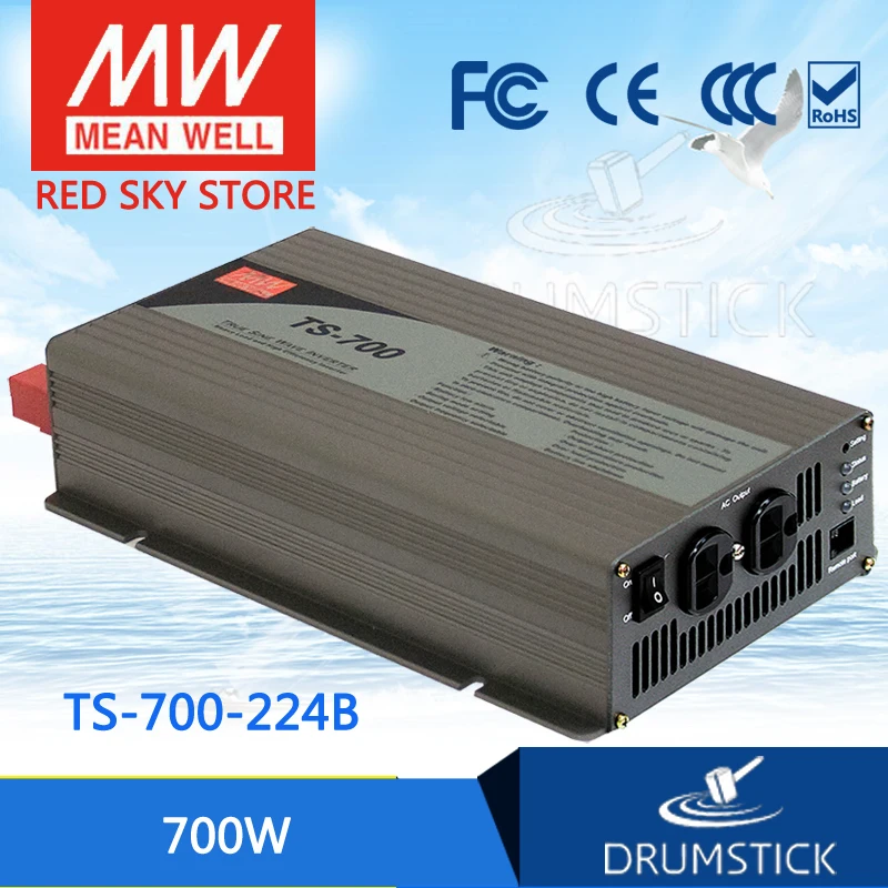 MEAN WELL TS-700-224B Стандарт Европы 230 В meanwell TS-700 700 Вт истинный синус волна DC-AC инвертор |