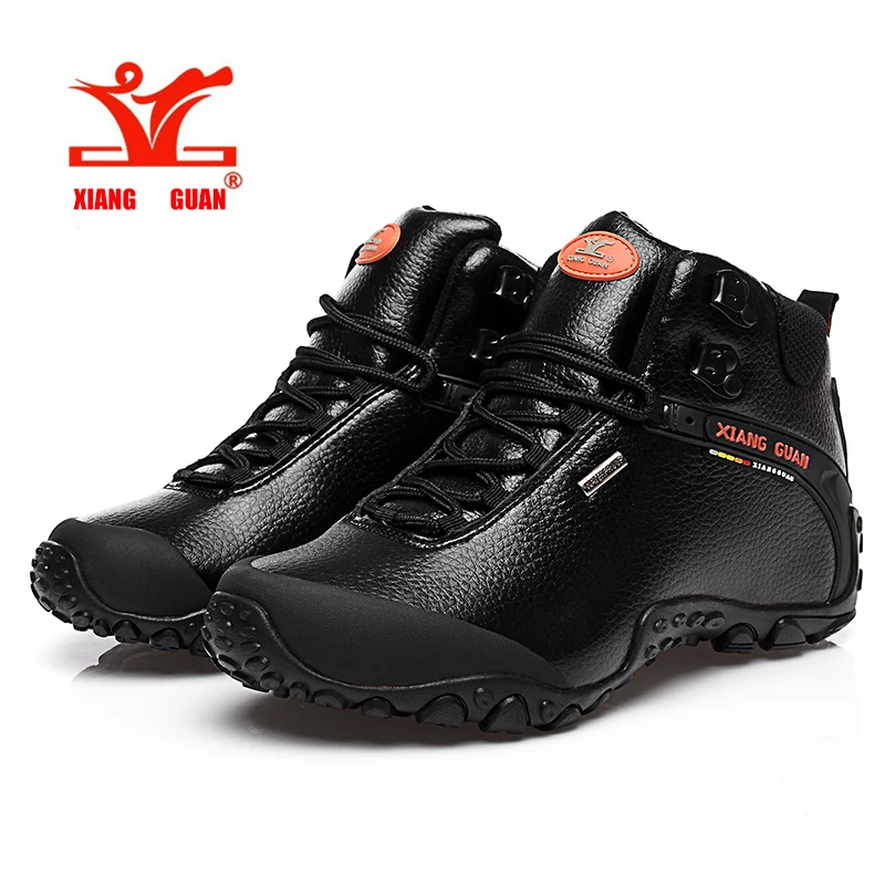  2016 XIANGGUAN Man Hiking shoes outdoor sneaker climbing High Leather mountain sport trekking tourism boots botas waterproof 