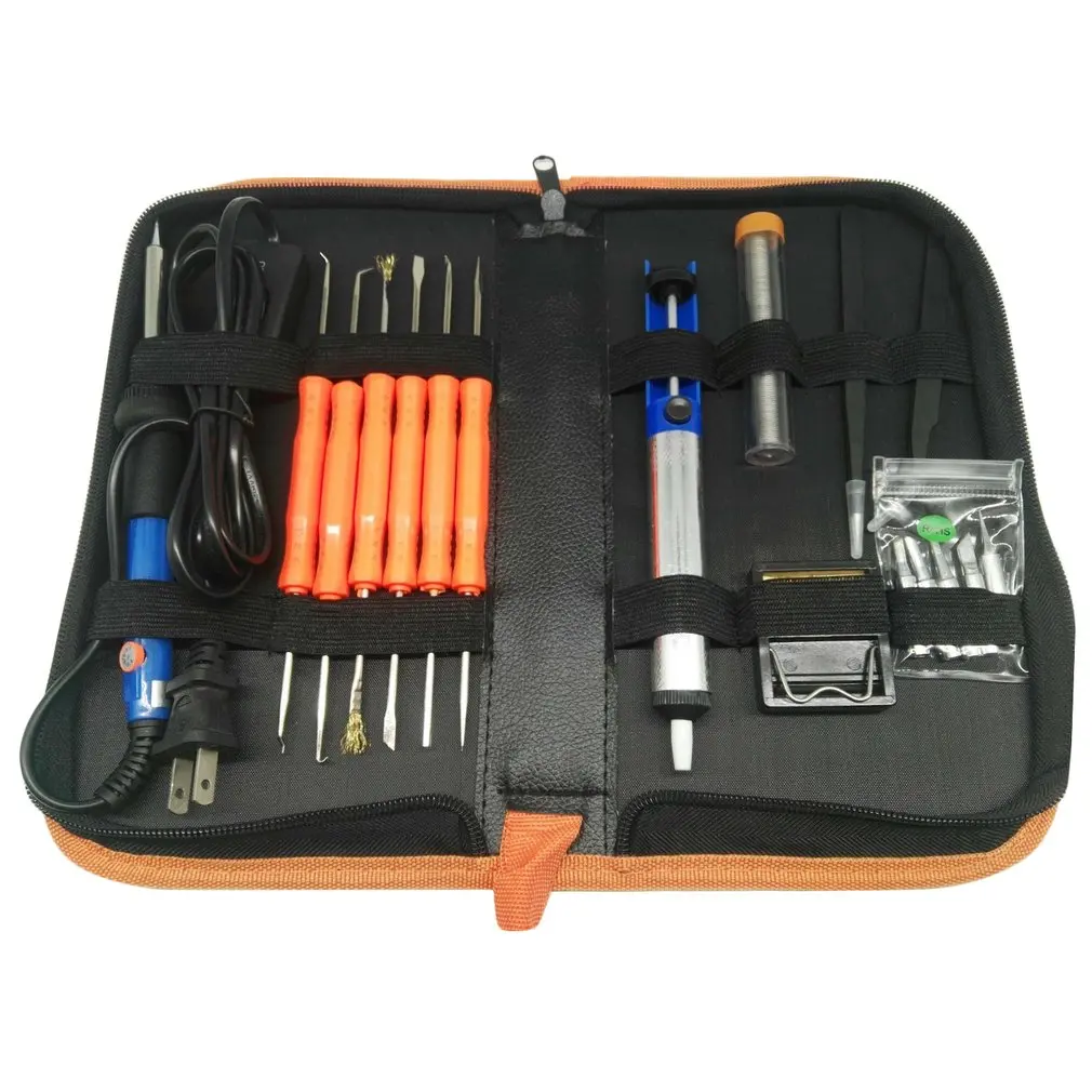 60W Adjustable Electric Temperature Soldering Welding Iron Tool Kit