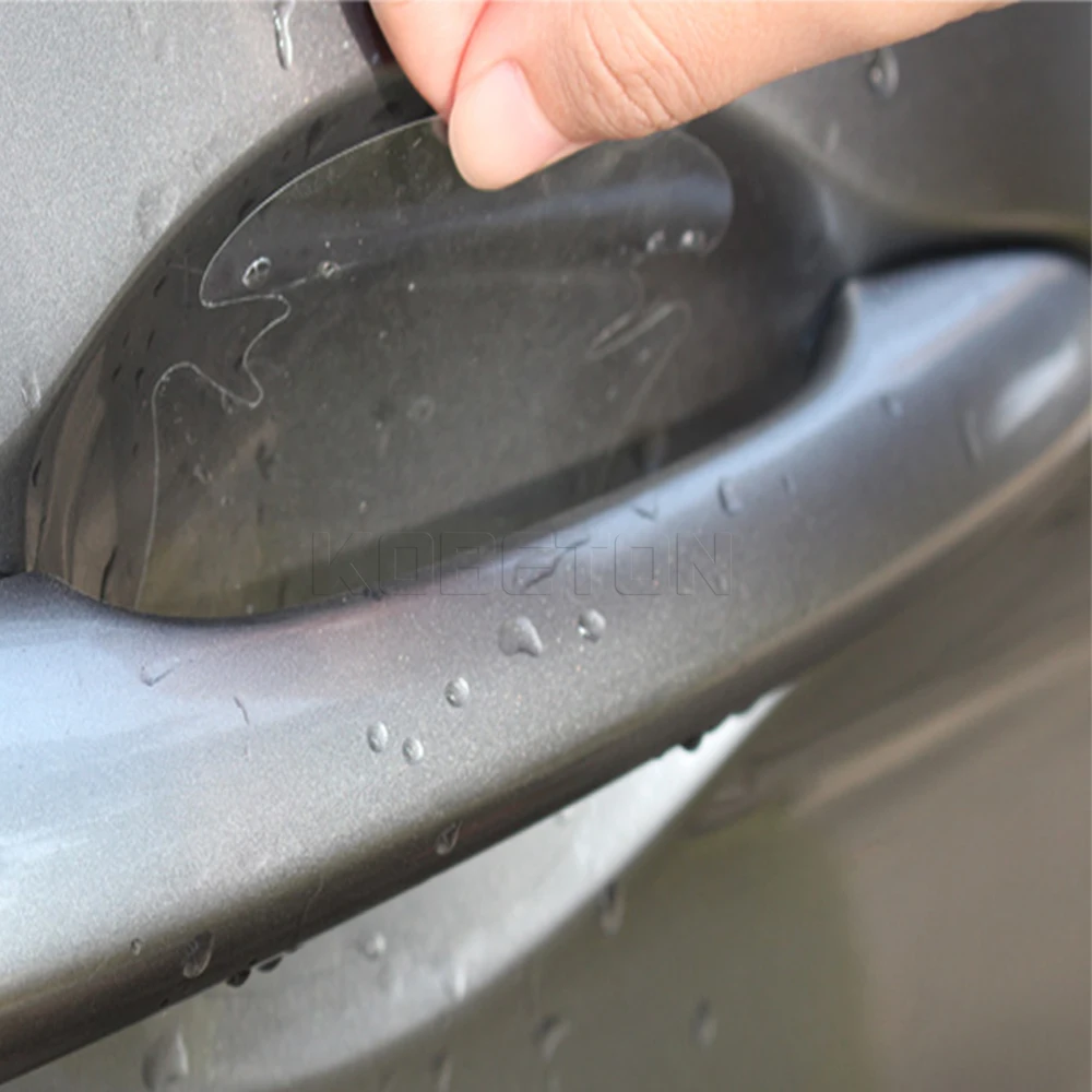 8pcs Universal Car Door Handle Scratch Protector Invisible Film
