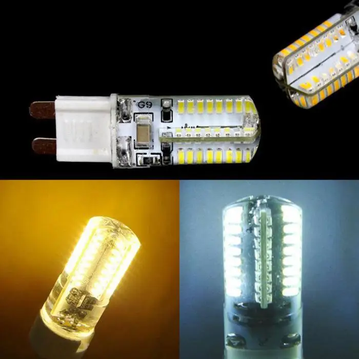 10 шт. G9 5 Вт светодиодный 3014 64SMD контактный цоколь светодиодный светильник теплый белый/белый CLH@ 8