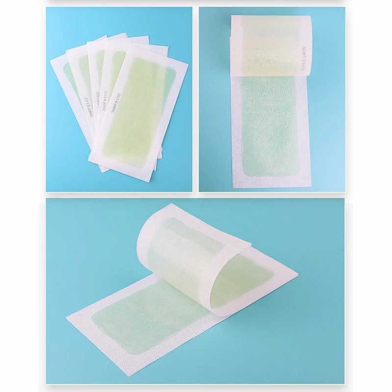 5 pcs/lot Hair Removal Double Side Cold Wax Strips Paper for Leg Body Facial Hair for Men or Women P0087-5