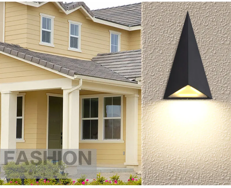 Triangular wall lamp 14