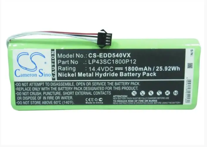 Cameron sino 1800 mAh Батарея Для Ecovacs Deebot D523 D540 D550 D560 D570 D580 LP43SC1800P12 вакуум Батарея