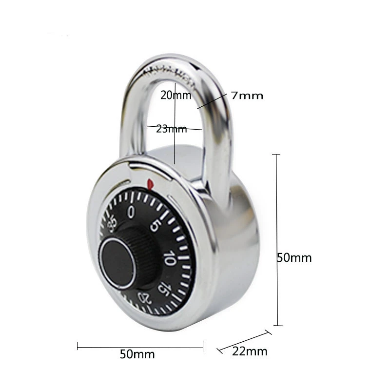 Rotary Padlock Code Lock Digital Combination Safe Round Dial Number Luggage Suitcase Security Latch Tool Accessory 1 1