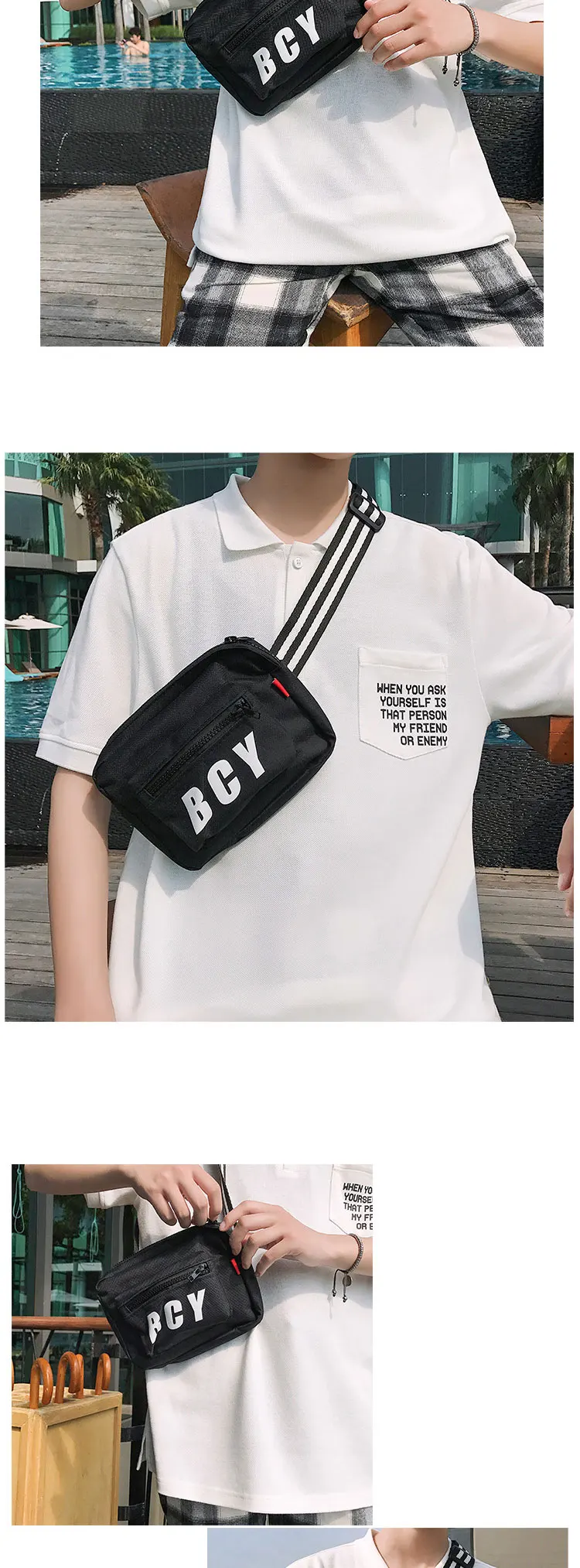 Харадзюку стиль для мужчин с буквенным принтом поясные сумки индивидуальность хип-хоп женская сумка на плечо сумки для мужчин сумки-мессенджеры для девочек