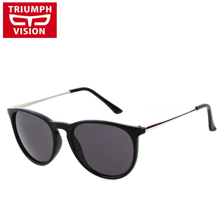 Поляризованные солнцезащитные очки TRIUMPH VISION женские градиентные зеркальные синие черные круглые солнцезащитные очки оттенки женские UV400 TAC линзы классические - Цвет линз: C1