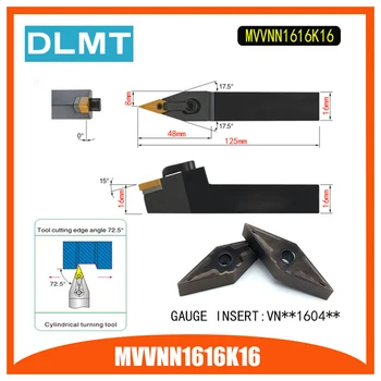 

MVVNN1616K16 72.5 Degrees External Turning Tool Holder For VNMG160404 VNMG160408 Used on CNC Lathe Machine