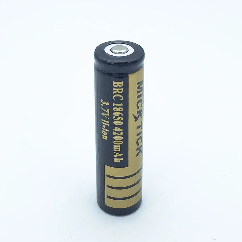 16 шт. 3,7 V 18650 4200 мА/ч, Батарея литий ионная батарея Перезаряжаемые большой Ёмкость батареи фонарик красный светодиодный