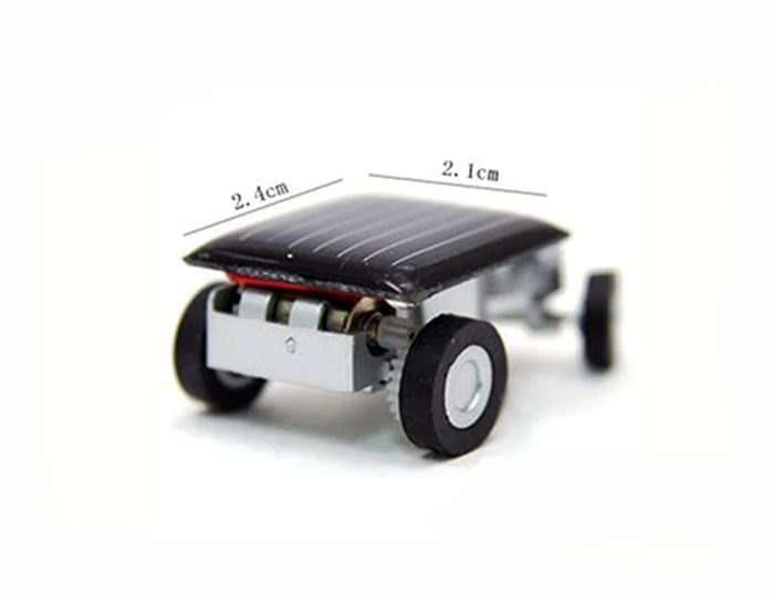 New Strange Black Creative Smallest Mini Solar Powered Car Kids Children Educational Model Toys For Baby Birthday Party Gifts