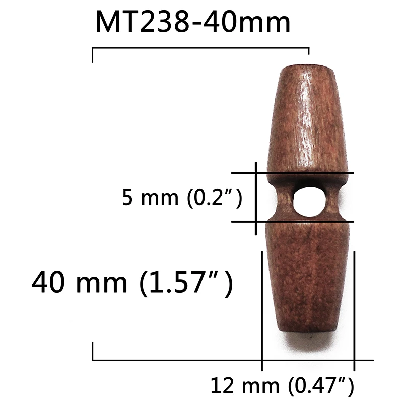 5 шт 50 шт 100 шт из натурального дерева рога большие деревянные пуговицы для шитья поделок Скрапбукинг сделай сам для одежды пальто ручной работы овальные пуговицы - Цвет: MT238-40mm