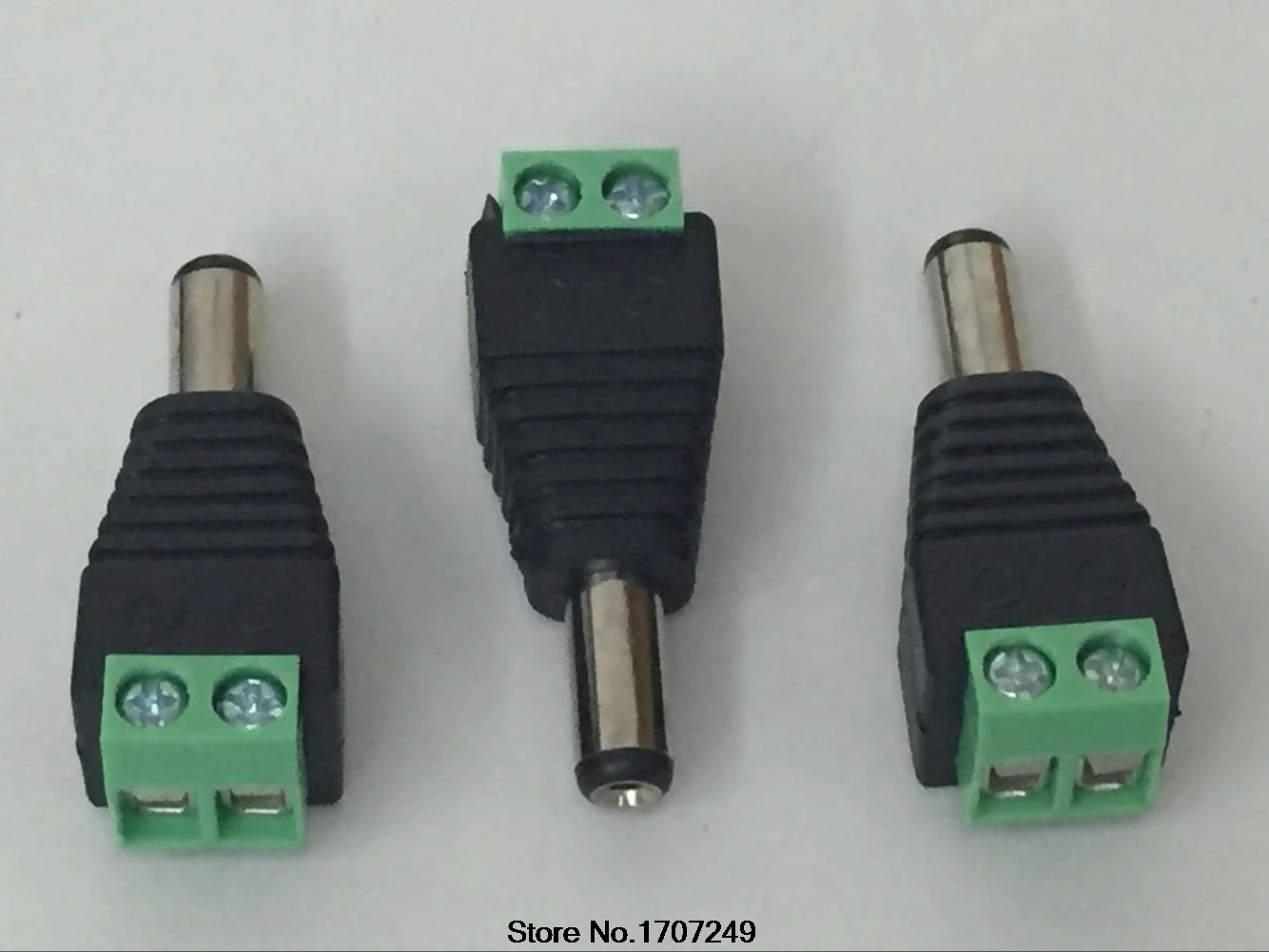 Free Shipping 10Pcs 2.5mm x 5.5mm CCTV Male DC Jack DC Connector Power