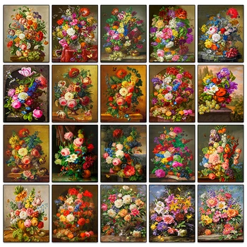 

Full square Diamond embroidery rose 5D DIY Diamond painting Cross stitch peony flowers color full Round Diamond mosaic butterfly