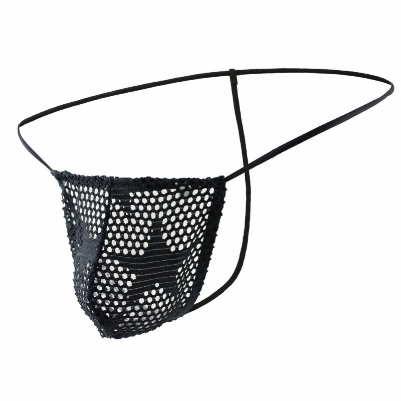 

Sexy Mens See-Through G String Thongs Low Waist Star Mesh Hollow Out Underwear Men Bikin Briefs Underpants Lingerie T Back