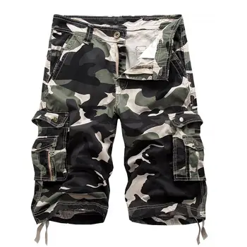 

2019 Summer Casual Outdoor Men Camouflage Cargo Shorts Baggy Fifth Trousers