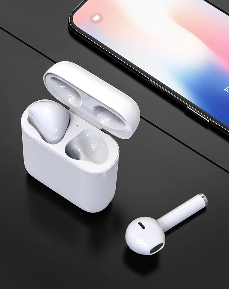 Беспроводной зарядный чехол для AirPods 450 мАч Qi беспроводной зарядный чехол приемник для Apple гарнитура для AirPods беспроводной чехол