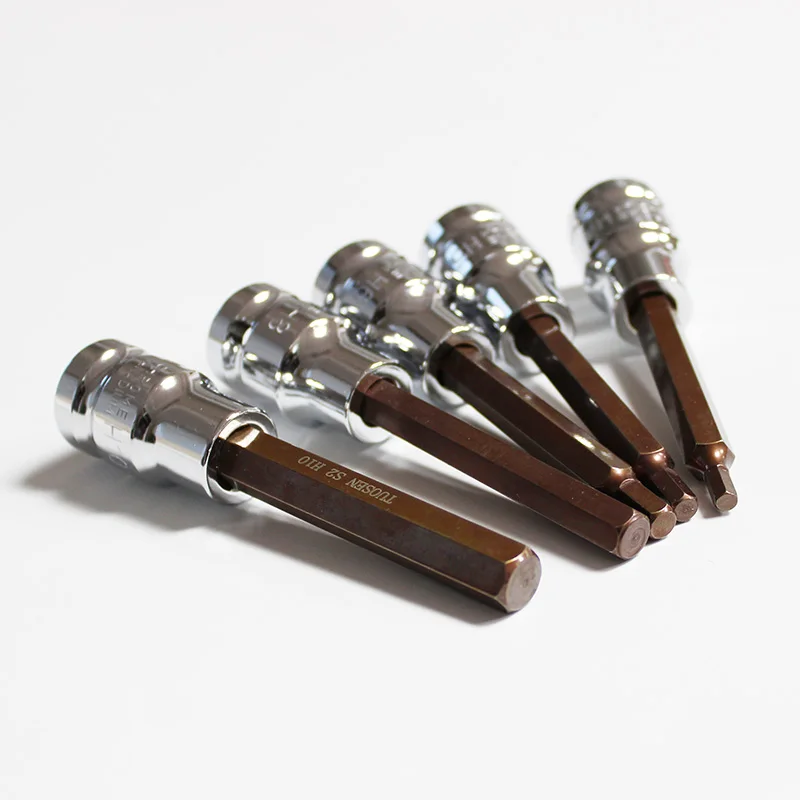 

1/2 inch drive hexagon socket bit set 10cm H4 H5 H6 H8 H10