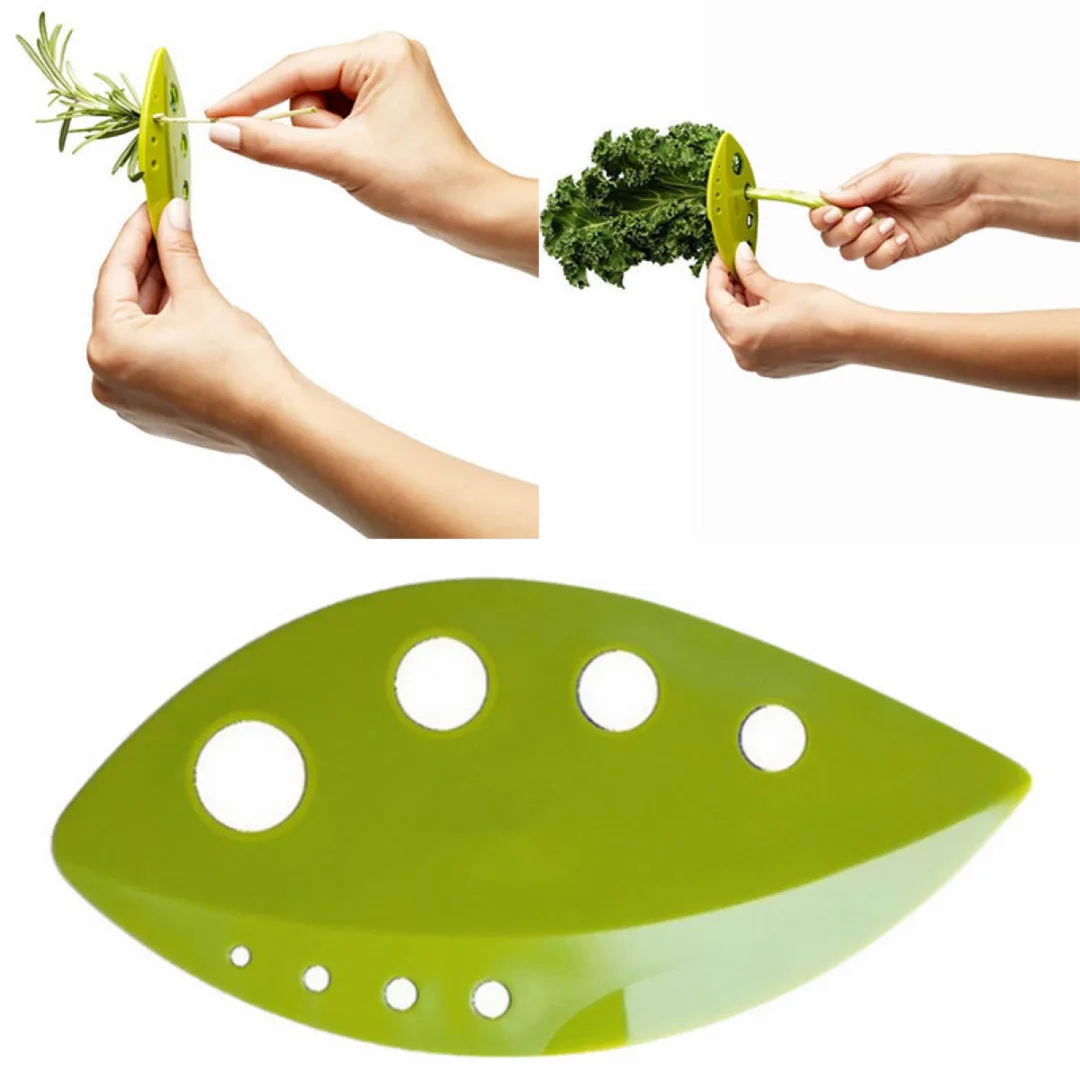 JX-LCLYL Herb Leaf Remover Greens Stripper Tool Rosemary Stripping Kitchenware Green