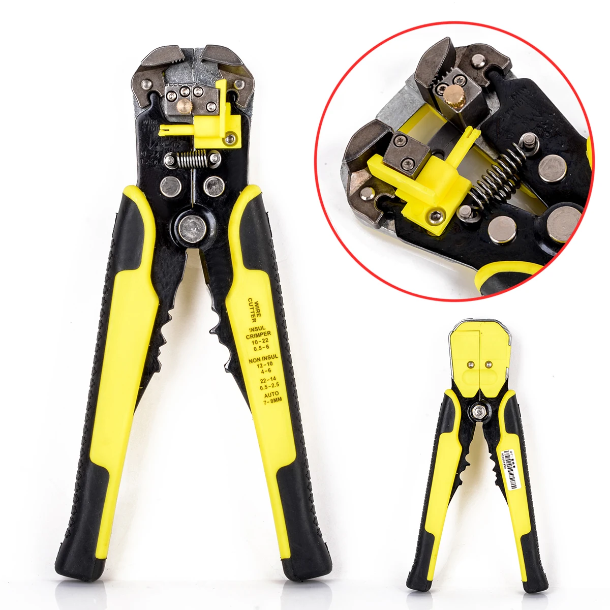 1pc Automatic Electrical Cable Wire Cutter Stripper Crimper Pliers Terminal Tool AWG24-10 0.2-6.0mm2