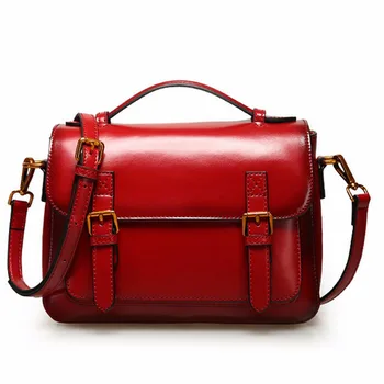 

Women Genuine leather Cross Body Top Handle Bag Classic casual fashion female bag of bill of lading messenger bag Handbags
