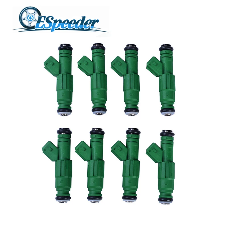 ESPEEDER 12OHM High Impedance 8pcs 440cc Fuel Injector Fuel Spray