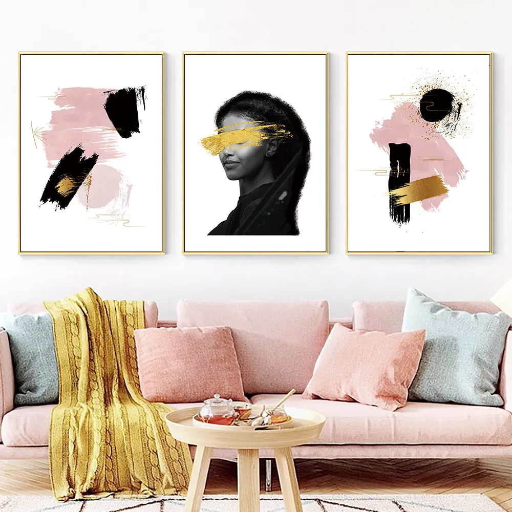 

Abstract Wall Art Canvas Painting Woman Oil Canvas Painting Living Room Modern Hanging Nordic Poster Abstract Picture Unframed