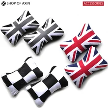 Collo Cuscino Union Jack A Scacchi Cura occipitale per mini cooper clubman countryman hardtop R50 R53 R55 R56 R60 R61 F54 F55 F56