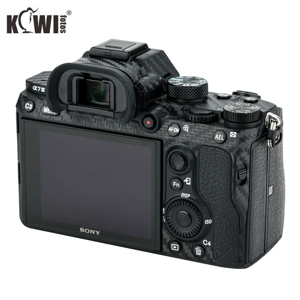 KIWIFOTOS Анти-Царапины Камера тела пленка из углеродного волокна комплект для sony A7 III A7R III A7III A7RIII A7M3 A7RM3 Камера s кожи 3M Стикеры