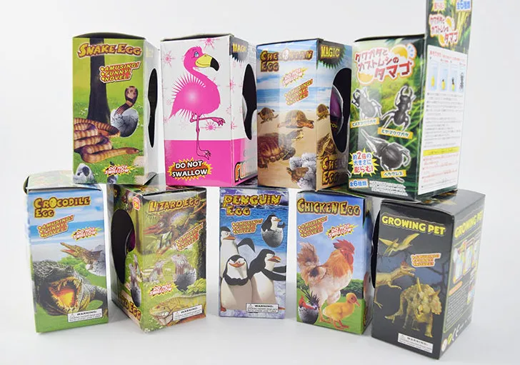 Novelty & Gag Toys Practical Jokes toys inosaur Penguin Crocodile Chicken Snake Tortoise Lizard Cracks Growing Eggs Novelty & Gag Toys Practical Jokes toys inosaur Penguin Crocodile Chicken Snake Tortoise Lizard Cracks Growing Eggs