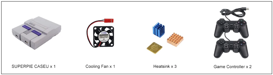 Raspberry Pi SUPERPIE чехол U Retroflag чехол+ игровой контроллер+ 32 ГБ sd-карта+ HDMI+ 3A адаптер питания для RPI 3B+ B Plus