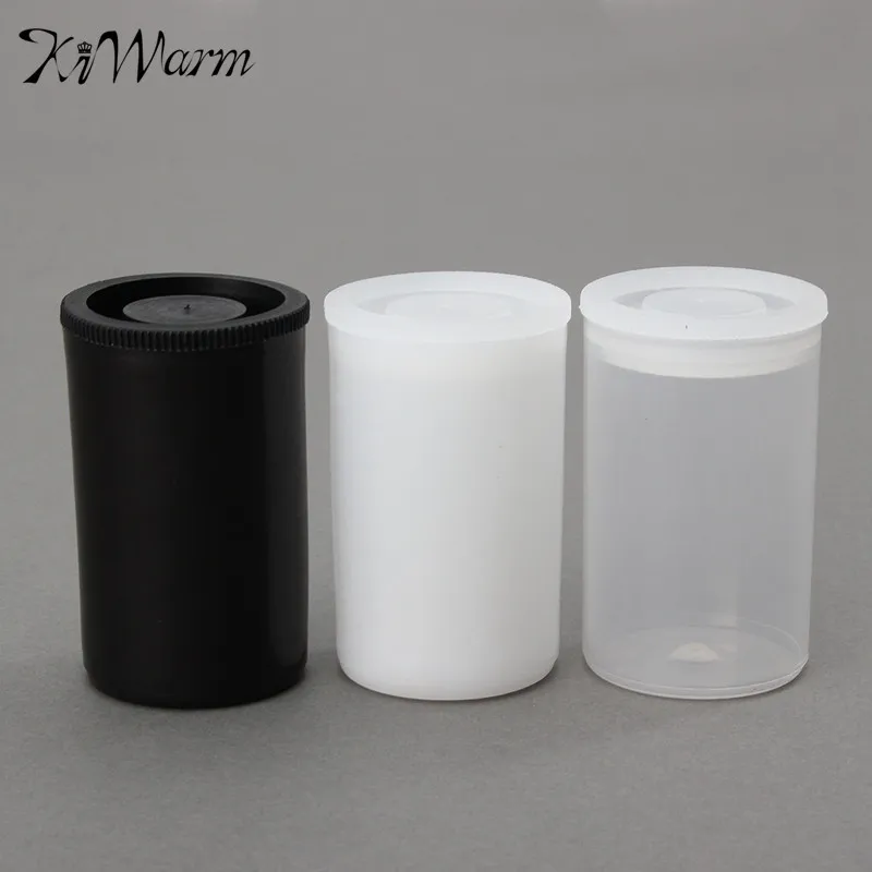 

KiWarm 10Pcs Excellent Empty Bottle 35mm Film Cans Canisters Containers Watercolor Paint Pigment Box Plastic Palette DIY Craft
