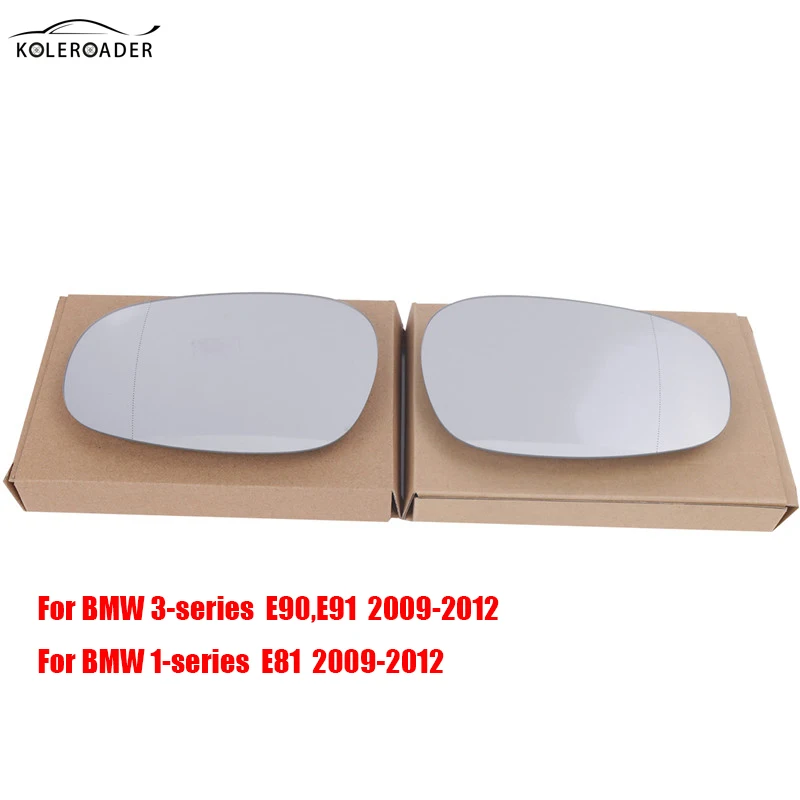 KOLEROADER Left Right Side Heated Door Wing Rearview Mirror Glass For