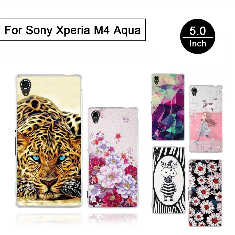 Soft Silicone Case For Sony Xperia M4 Aqua E2303 E2333 E2353 5.0 inch Print TPU Cover For Sony Xperia M4 Aqua Back Phone Shells Soft Silicone Case For Sony Xperia M4 Aqua E2303 E2333 E2353 5.0 inch Print TPU Cover For Sony Xperia M4 Aqua Back Phone Shells